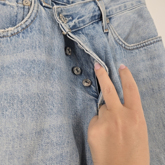 AGOLDE Criss Cross Jean Light Blue Wash Size 25 - Picture 3 of 8